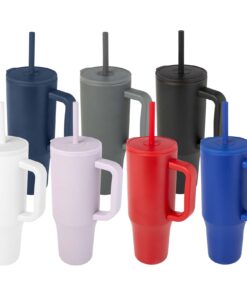 Brady 900 ml RCS-zertifizierter Isolierbecher mit Silikon Trinkhalm 11 10086701 G1