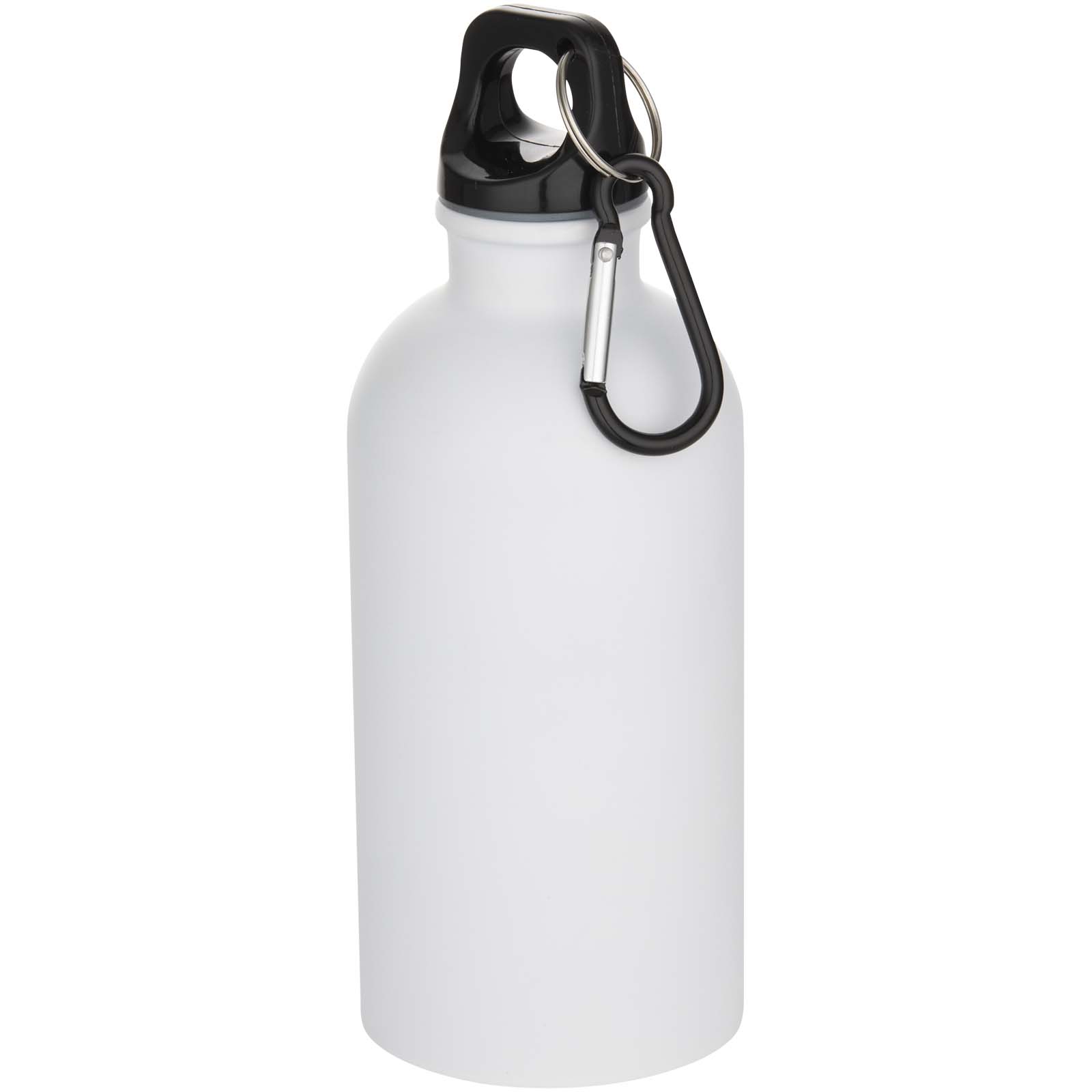 Oregon 400 ml matte RCS-zertifizierte einwandige Trinkflasche aus recyceltem Edelstahl mit Karabinerhaken 3 Oregon 400 ml matte RCS-zertifizierte einwandige Trinkflasche aus recyceltem Edelstahl mit Karabinerhaken