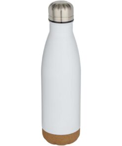 Cove 500 ml doppelwandige, vakuumisolierte Trinkflasche aus Edelstahl mit Korkdetails