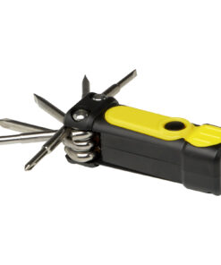 Octo 8-in-1 Schraubenzieher-Set aus recyceltem RCS Kunststoff mit Taschenlampe