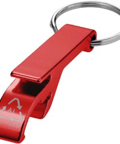 Tao Schlüsselanhänger mit Flaschen- und Dosenöffner aus recyceltem RCS Aluminium