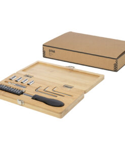 Rivet 19-teiliges Werkzeugset aus Bambus und recyceltem Kunststoff natur 10 10457806 E1