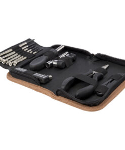 Spike 24-teiliges Werkzeugset aus recyceltem RCS Kunststoff mit Korketui