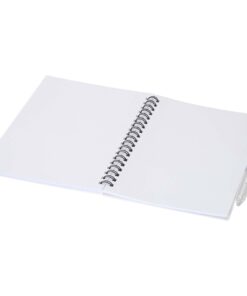 Niove Softcover Notizbuch aus recyceltem Kunststoff mit Kugelschreiber (blaue Mine) 10 10629801 E1