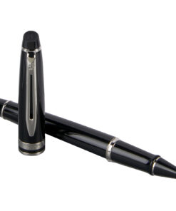 Waterman Expert Tintenroller (schwarze Mine) schwarz / silber 10 10650605 E1