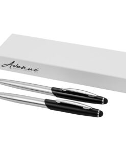 Geneva Stylus Kugelschreiber- und Tintenrollerset (blaue Mine)