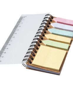 Spinner Spiralnotizbuch mit bunten Haftnotizen natur 11 10673600 E1