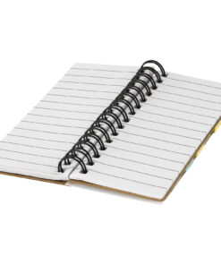 Spinner Spiralnotizbuch mit bunten Haftnotizen natur 13 10673600 E3