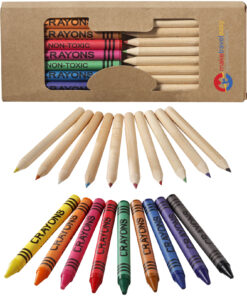 Lucky 19-teiliges Waxmal- und Buntstifte Set natur 9 10678800 E2 PP Y1