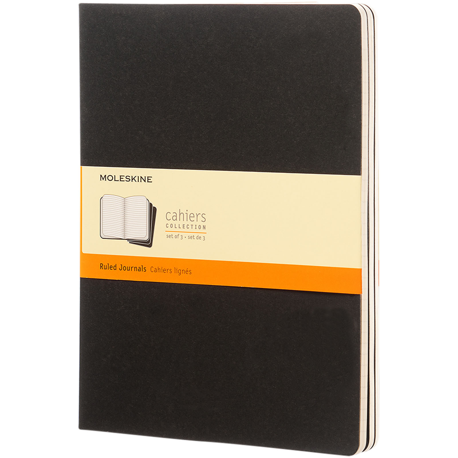 Moleskine Cahier Journal XL – liniert schwarz 3 Moleskine Cahier Journal XL – liniert