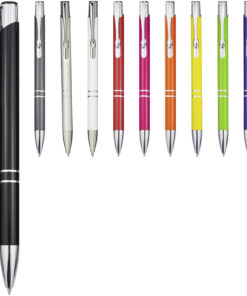 Moneta Druckkugelschreiber aus Aluminium (schwarze Mine)