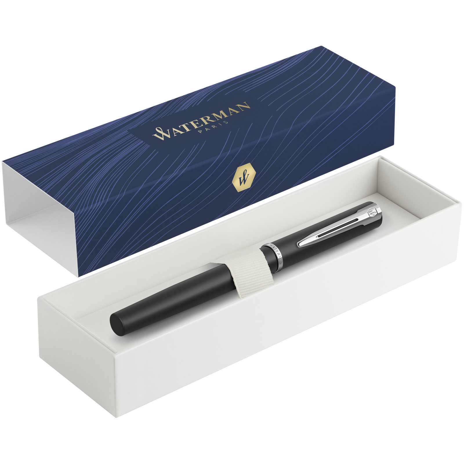 Waterman Allure Tintenroller (schwarze Mine) schwarz 3 Waterman Allure Tintenroller (schwarze Mine)