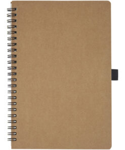 Alternative view of Cobble A5 Notizbuch mit Spiralbindung aus recyceltem Karton mit Steinpapier natur
