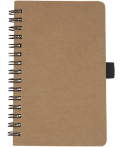 Alternative view of Cobble A6 Notizbuch mit Spiralbindung aus recyceltem Karton mit Steinpapier natur