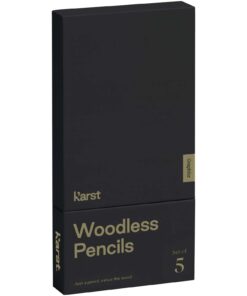 Karst® 5er-Pack 2B holzlose Graphitstifte