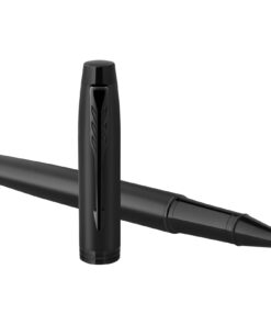 Parker IM achromatischer Tintenroller (schwarze Mine) schwarz 11 10780290 E2