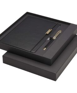 Home 24 Legato A5 Notizbuch und Tintenroller Set (blaue Mine)