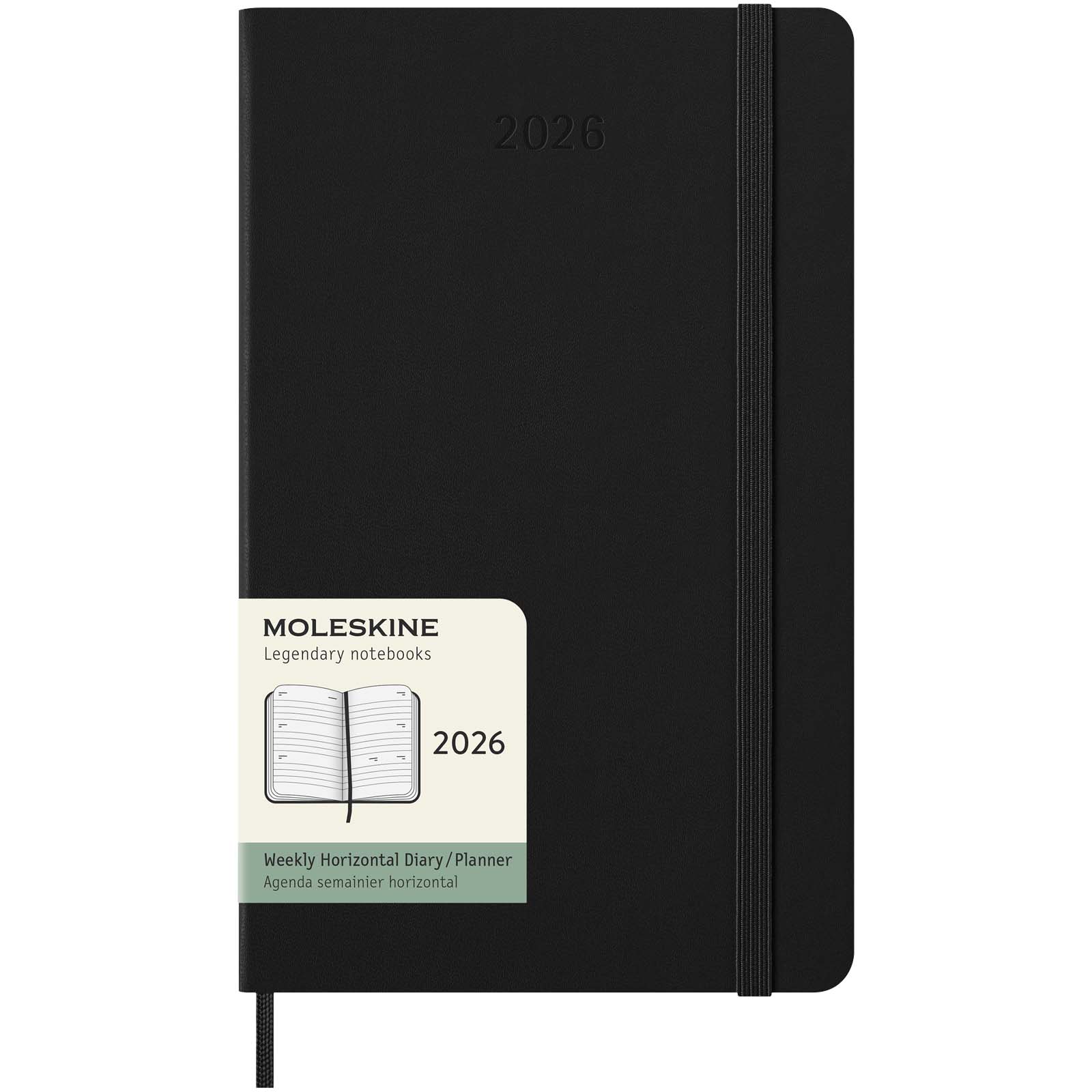 Moleskine Hardcover 12 Monate Wochenkalender L horizontal schwarz 3 Moleskine Hardcover 12 Monate Wochenkalender L horizontal