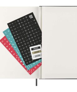 Moleskine Hardcover 12 Monate Wochenkalender L horizontal schwarz 11 10794190 E1