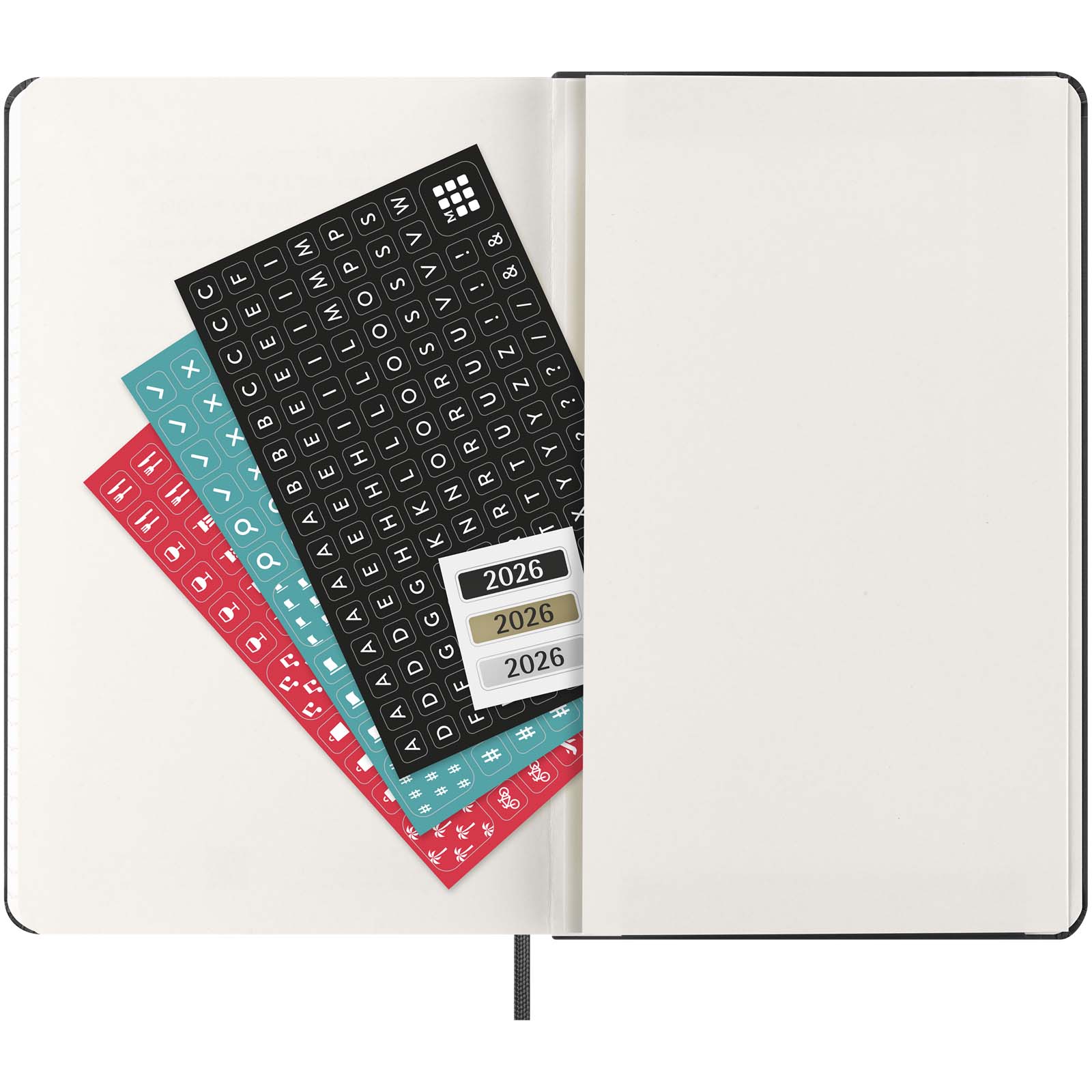 Moleskine Hardcover 12 Monate Wochenkalender L horizontal schwarz 6 Moleskine Hardcover 12 Monate Wochenkalender L horizontal schwarz – Bild 4