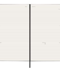 Moleskine Hardcover 12 Monate Wochenkalender L horizontal schwarz 13 10794190 E3