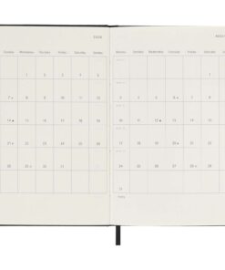 Moleskine Hardcover 12 Monate Tageskalender , Pocket-Format schwarz 12 10794690 E2