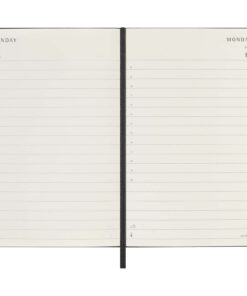Moleskine Hardcover 12 Monate Tageskalender , Pocket-Format schwarz 13 10794690 E3