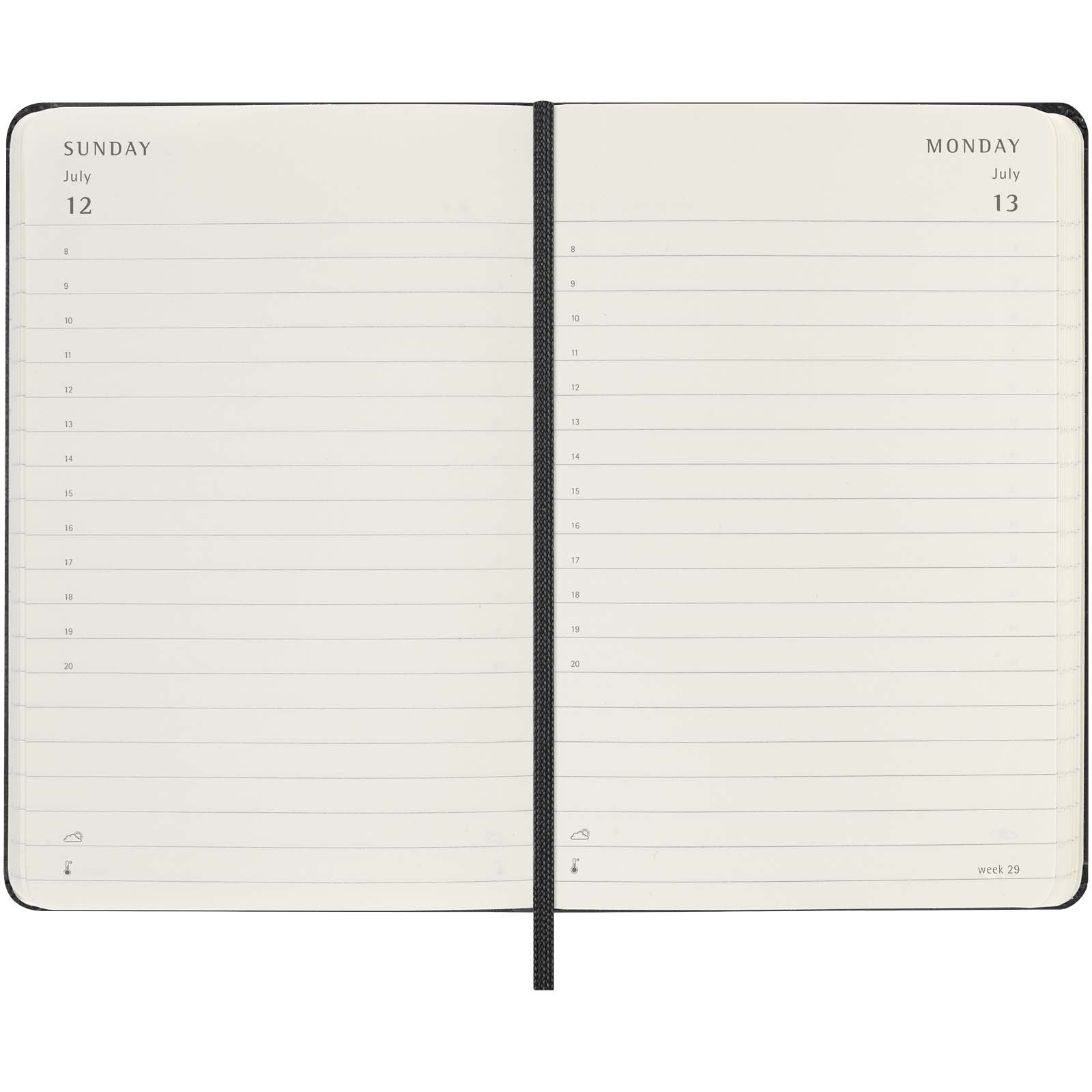 Moleskine Hardcover 12 Monate Tageskalender , Pocket-Format schwarz 8 Moleskine Hardcover 12 Monate Tageskalender , Pocket-Format schwarz – Bild 6