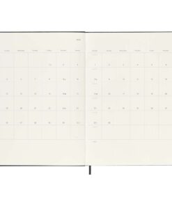 Moleskine Hardcover 12 Monate Wochenkalender XL schwarz 12 10795090 E2