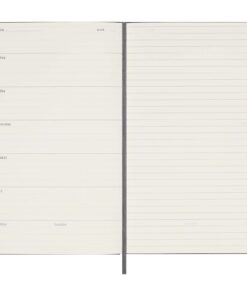 Moleskine Hardcover Wochenplaner L, undatiert schwarz 13 10795290 E2