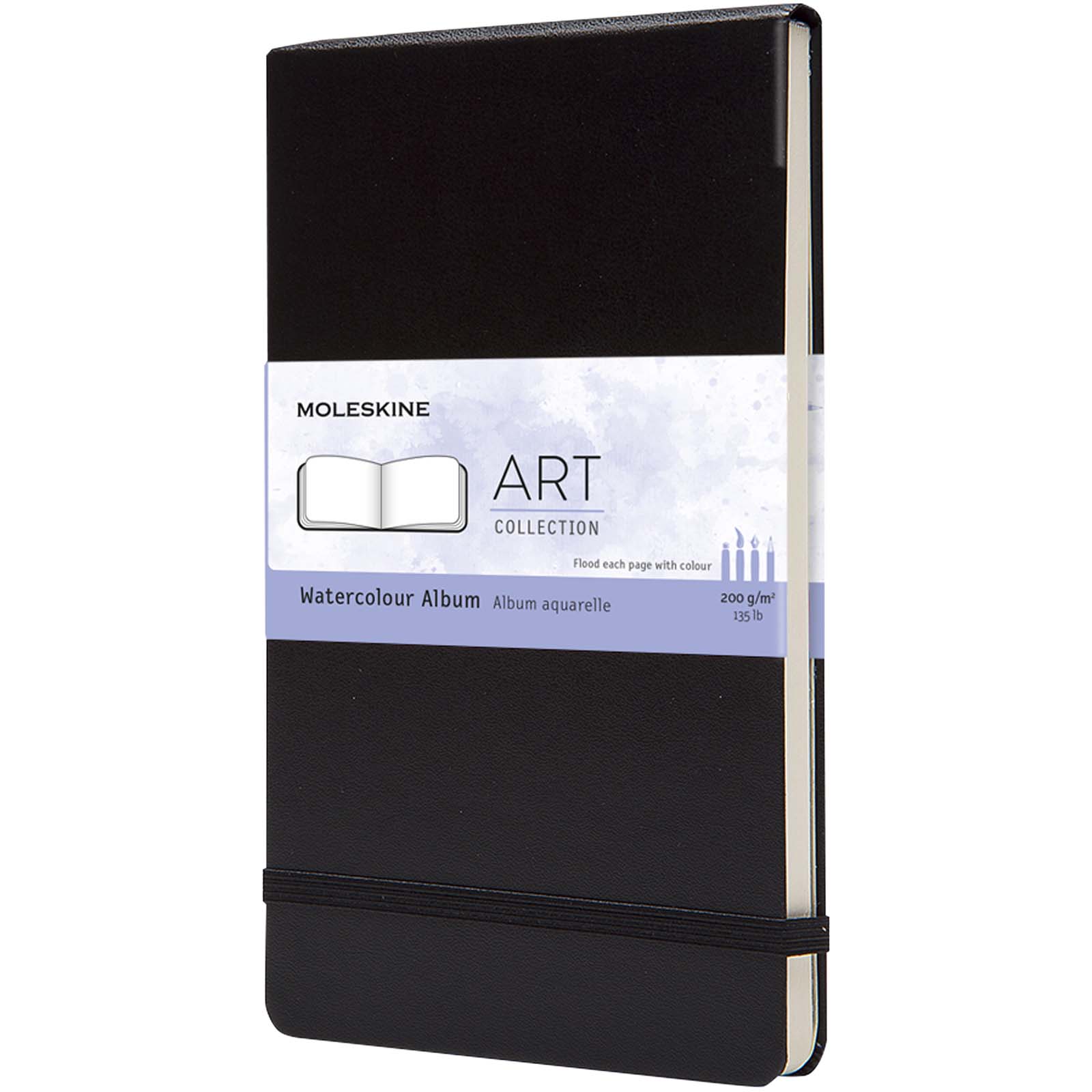 Moleskine Large Art Aquarellbuch schwarz 3 Moleskine Large Art Aquarellbuch