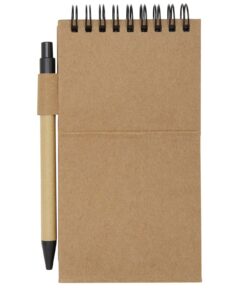 Flipper Haftnotizblock mit Kugelschreiber (schwarze Mine) natur 8 10798806 B1