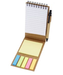 Flipper Haftnotizblock mit Kugelschreiber (schwarze Mine) natur 9 10798806 E1