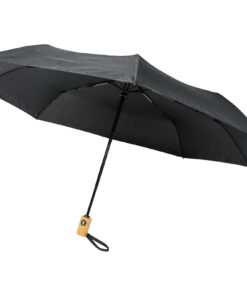 Bo 21" Vollautomatik Kompaktregenschirm aus recyceltem PET-Kunststoff