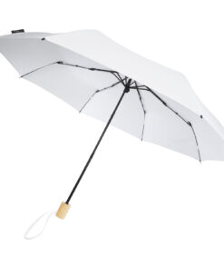 Birgit 21'' faltbarer winddichter Regenschirm aus recyceltem PET