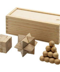 Brainiac 3-teiliges Denksportspiel aus Holz
