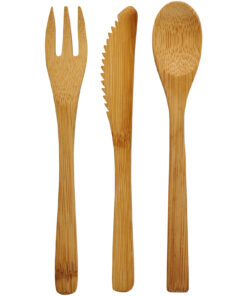 Alternative view of Celuk Bambus-Besteckset natur