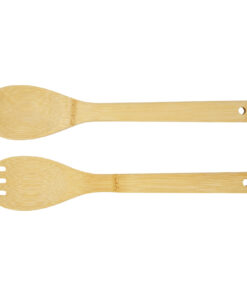 Alternative view of Argulls Salatschüssel und -besteck aus Bambus natural