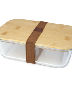 Roby 1000 ml Glas Lunchbox mit Bambusdeckel