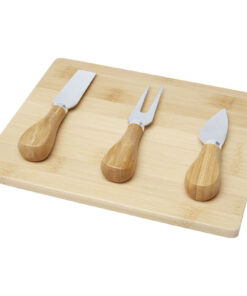 Ement Bambus Käseplatte mit Besteck