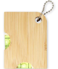 Alternative view of Levo Bambus Flaschenöffner mit Wasserwaage natur