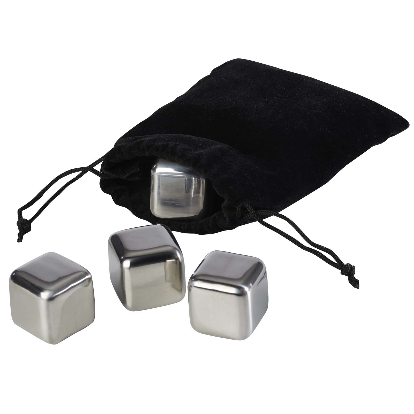 Froz Eiswürfel Set aus Edelstahl schwarz / silber 5 Froz Eiswürfel Set aus Edelstahl schwarz / silber – Bild 3