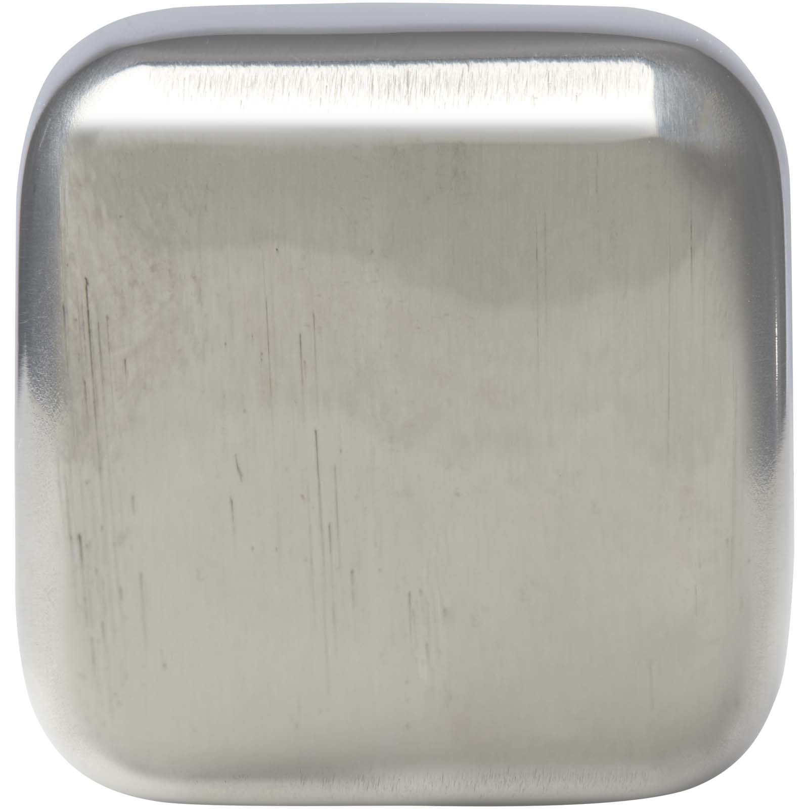 Froz Eiswürfel Set aus Edelstahl schwarz / silber 4 Froz Eiswürfel Set aus Edelstahl schwarz / silber – Bild 2