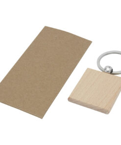 Gioia quadratischer Schlüsselanhänger aus Buchenholz natur 9 11812171 E1