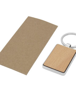 Mauro rechteckiger Schlüsselanhänger aus Buchenholz natur 9 11812471 E1