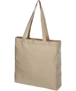 Pheebs 210 g/m² recycelte Tragetasche mit Seitenfalten 13L