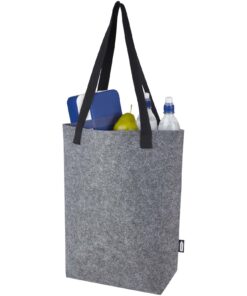 Felta Tragetasche aus GRS-recyceltem Filz mit breitem Boden 12 L mittelgrau 10 12066282 E1