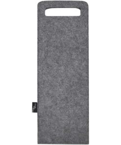 Felta 75cl Weinbeutel aus GRS recyceltem Filz mittelgrau 8 12066582 B1