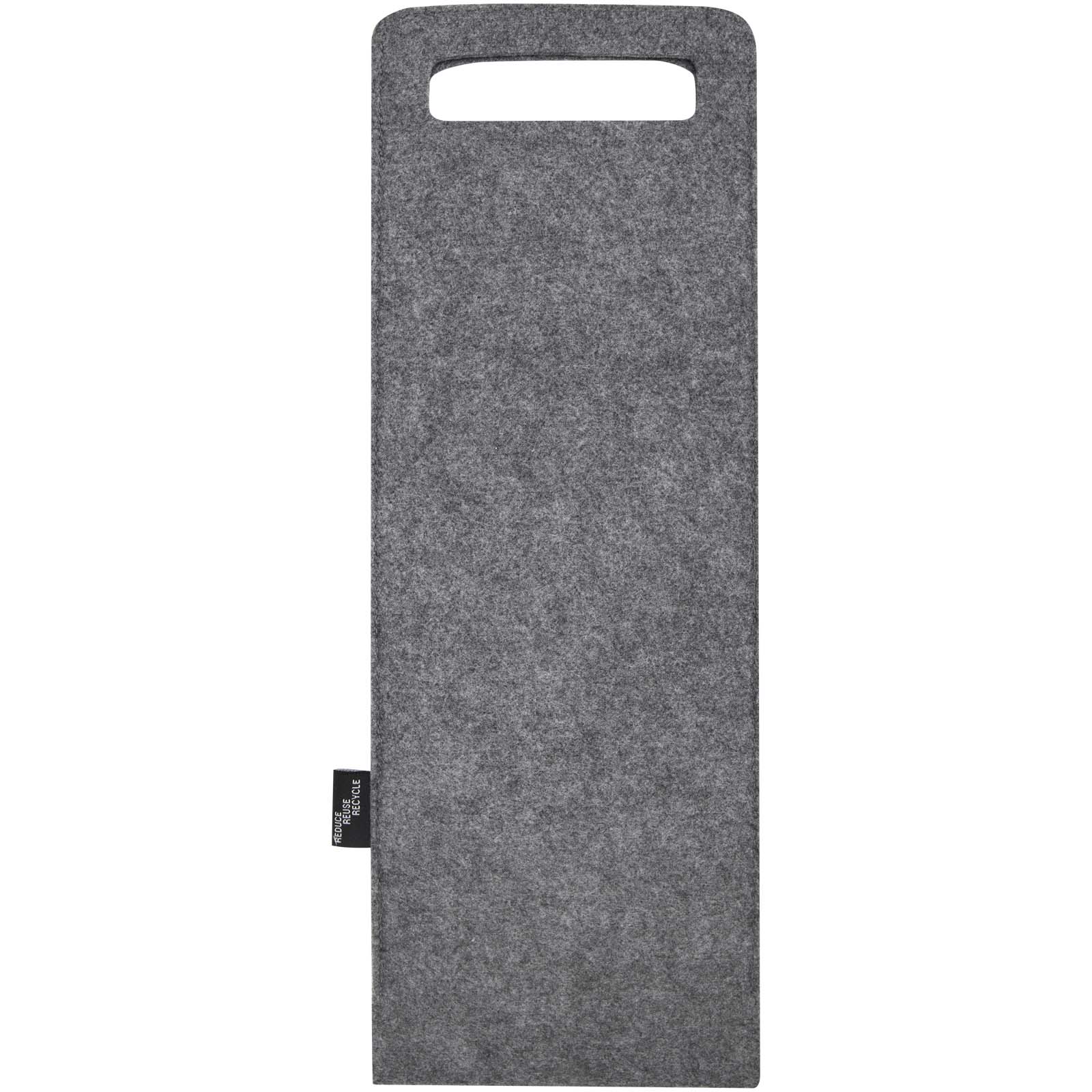 Felta 75cl Weinbeutel aus GRS recyceltem Filz mittelgrau 5 Felta 75cl Weinbeutel aus GRS recyceltem Filz mittelgrau – Bild 3