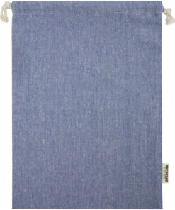 Pheebs 150 g/m² GRS Zuziehbeutel aus Recyclingbaumwolle groß 4 l heather blau 8 12067250 B1